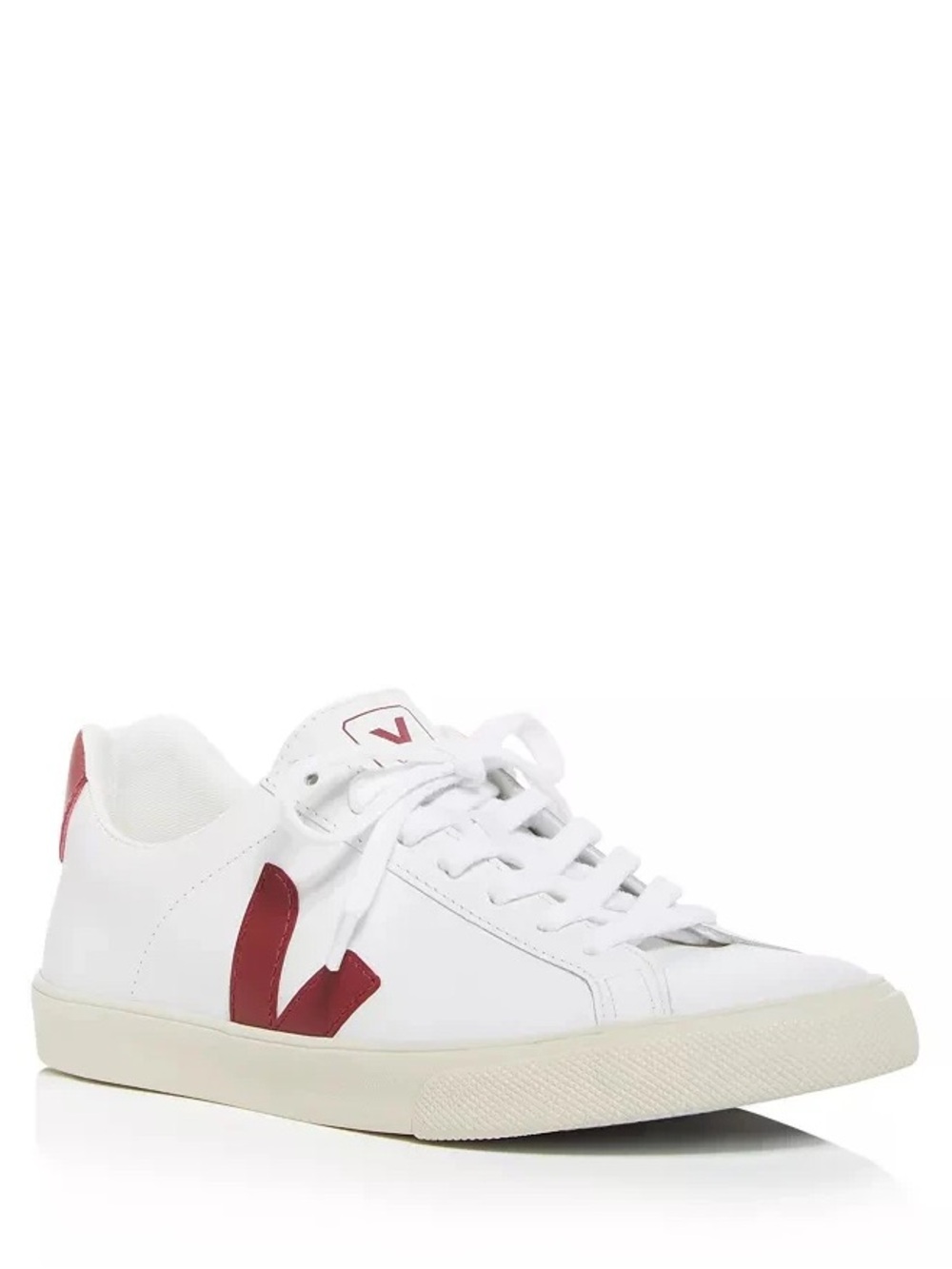 Veja ESPLAR LEATHER WHITE Sneaker Burgundy